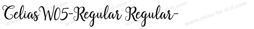 CeliasW05-Regular Regular字体转换